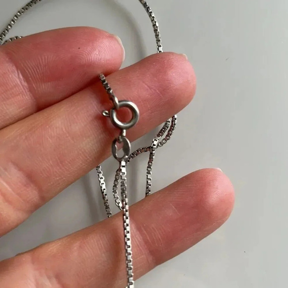 Silver Plated Heart Shaped Necklace with Charm - Picture 7 of 9